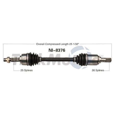 Surtrack Axle Cv Axle Shaft, Ni-8376 NI-8376